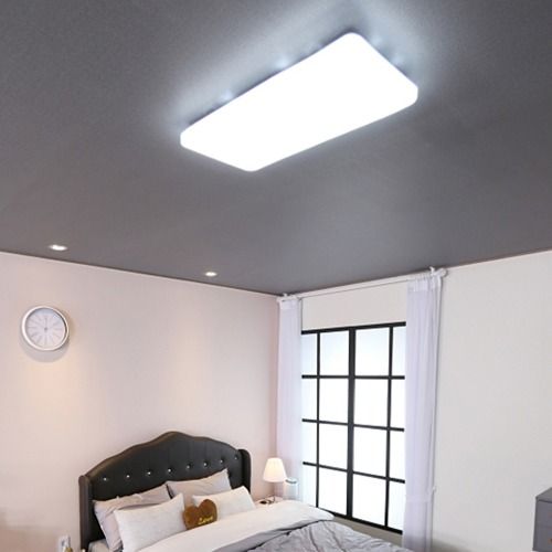 LED 메가맨 2등 50W 하얀빛 플리커프리 작은거실 작은방 10평 20평 아파트 조명